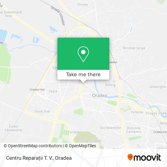 Centru Reparații T. V. map