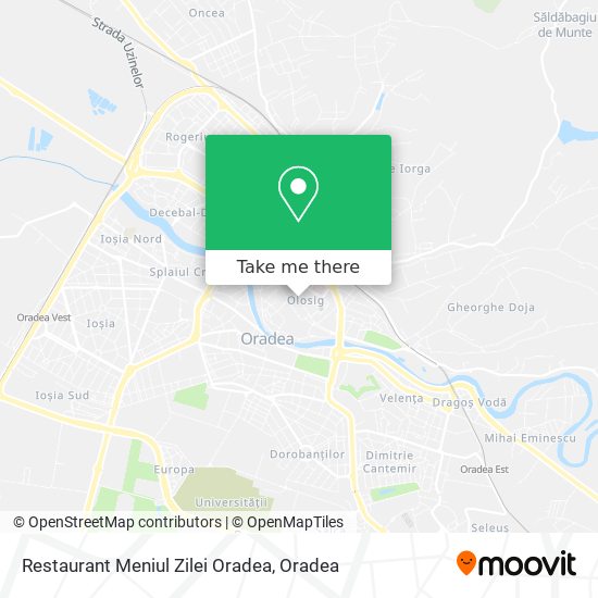 Restaurant Meniul Zilei Oradea map