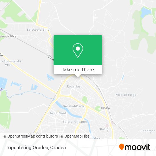 Topcatering Oradea map