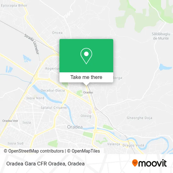 Oradea Gara CFR Oradea map