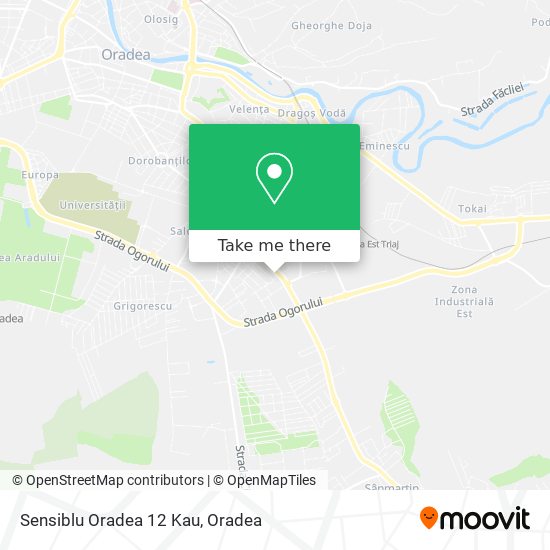 Sensiblu Oradea 12 Kau map