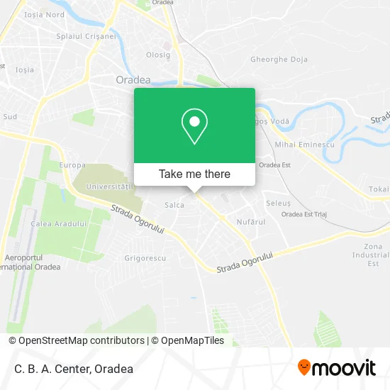 C. B. A. Center map