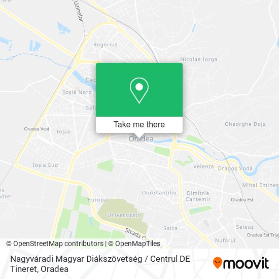 Nagyváradi Magyar Diákszövetség / Centrul DE Tineret map