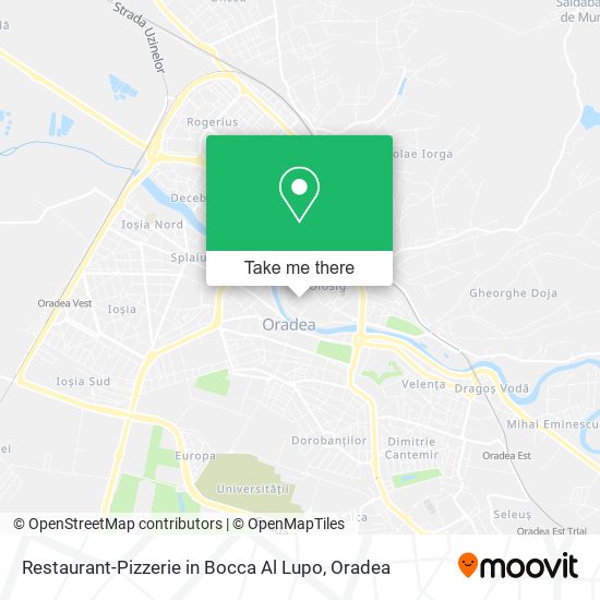 Restaurant-Pizzerie in Bocca Al Lupo map