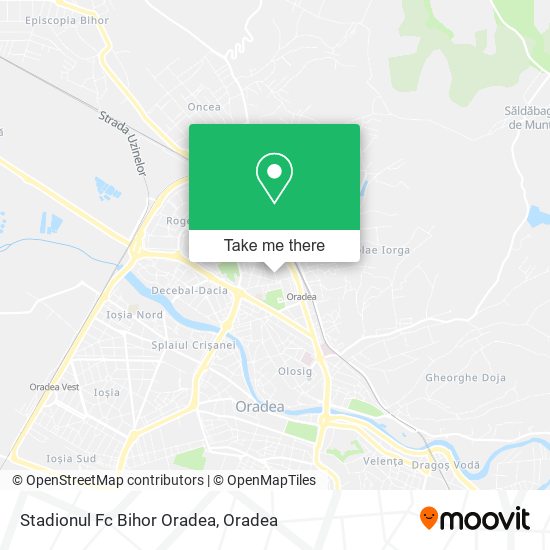 Stadionul Fc Bihor Oradea map