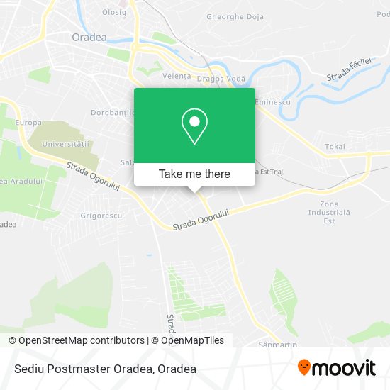 Sediu Postmaster Oradea map