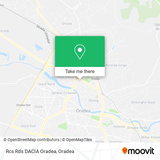 Rcs Rds DACIA Oradea map