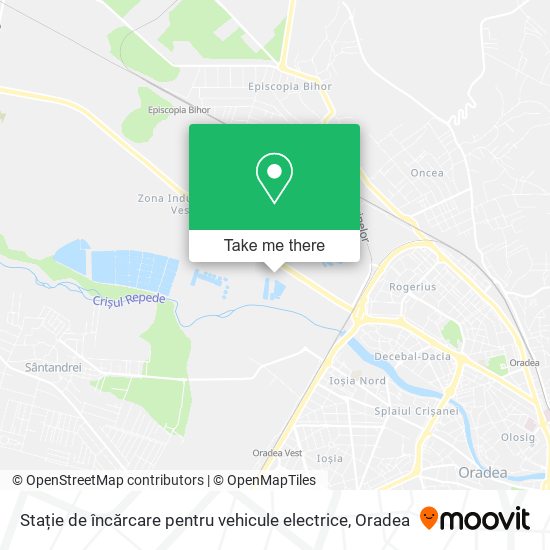 Stație de încărcare pentru vehicule electrice map