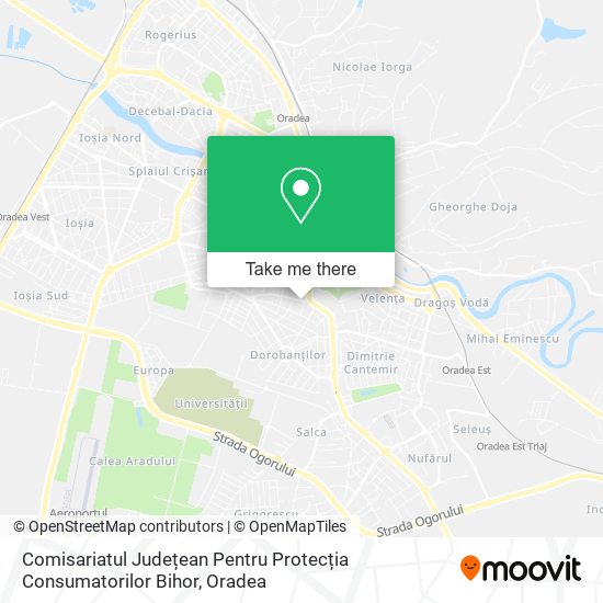 Comisariatul Județean Pentru Protecția Consumatorilor Bihor map