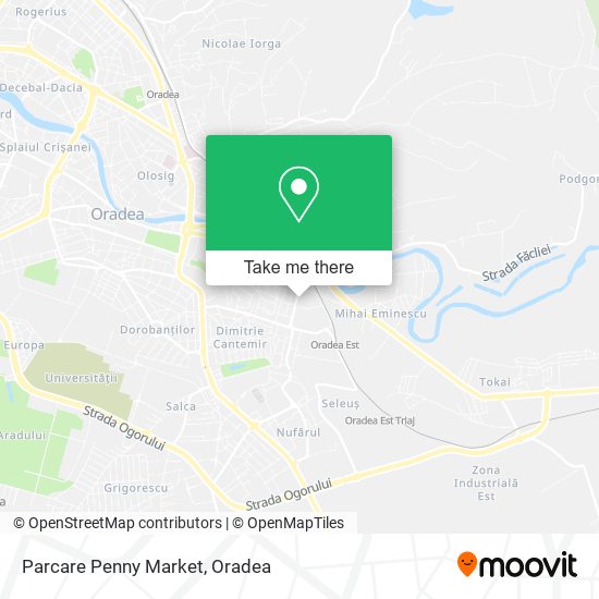 Parcare Penny Market map