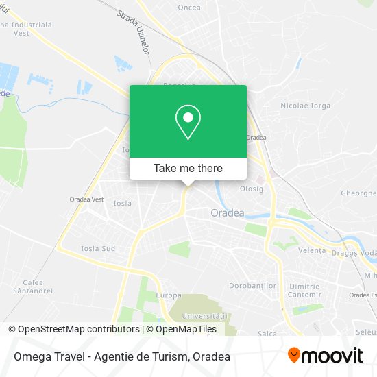 Omega Travel - Agentie de Turism map