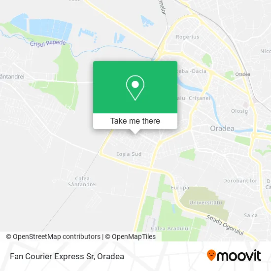 Fan Courier Express Sr map