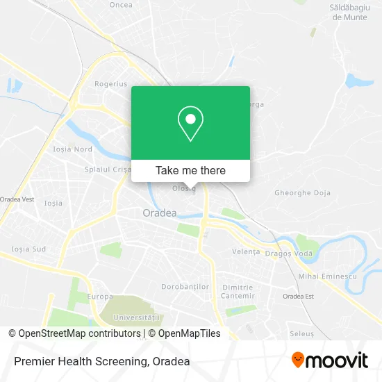 Premier Health Screening map