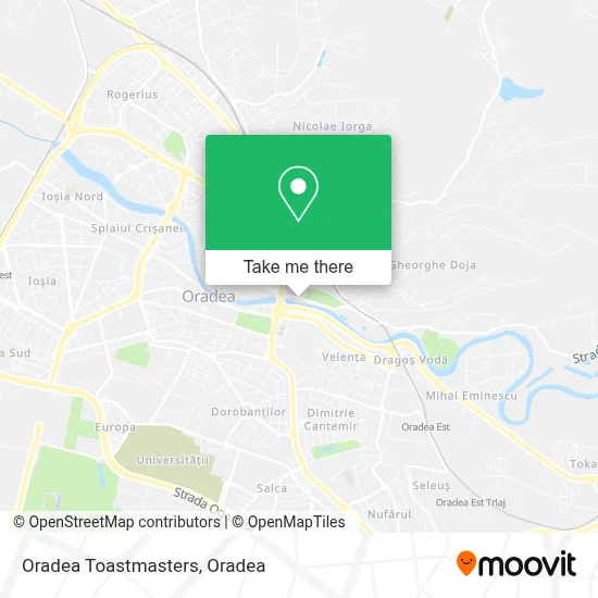 Oradea Toastmasters map