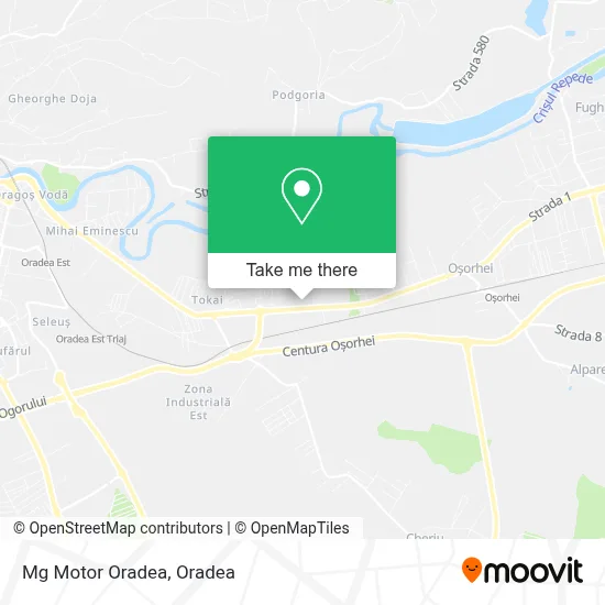 Mg Motor Oradea map