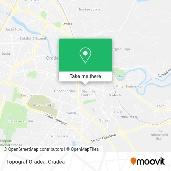 Topograf Oradea map