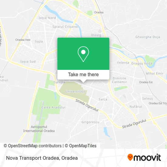 Nova Transport Oradea map