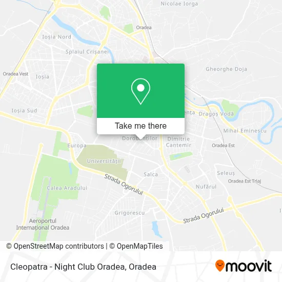 Cleopatra - Night Club Oradea map