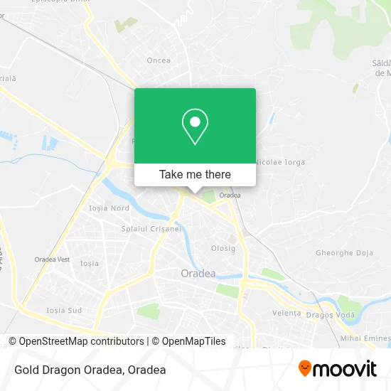 Gold Dragon Oradea map
