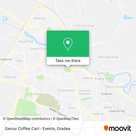 Genus Coffee Cart - Events map