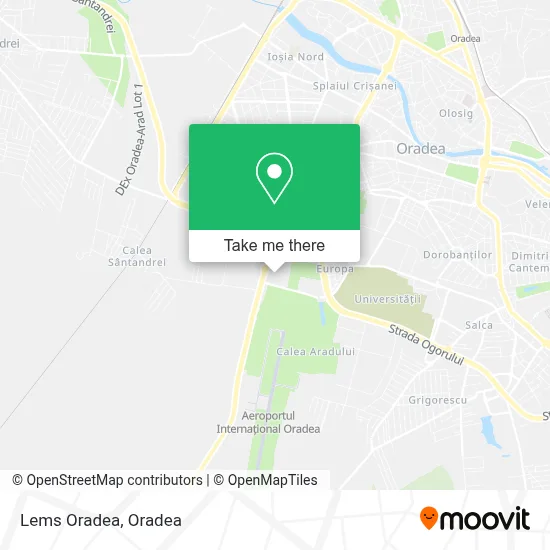 Lems Oradea map