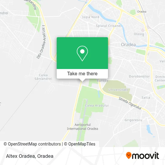 Altex Oradea map
