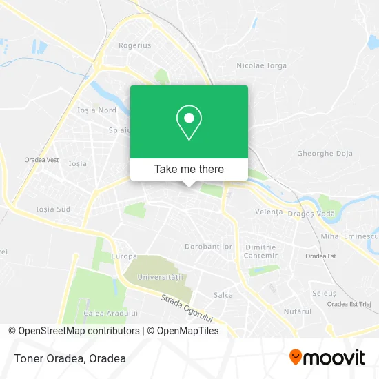 Toner Oradea map