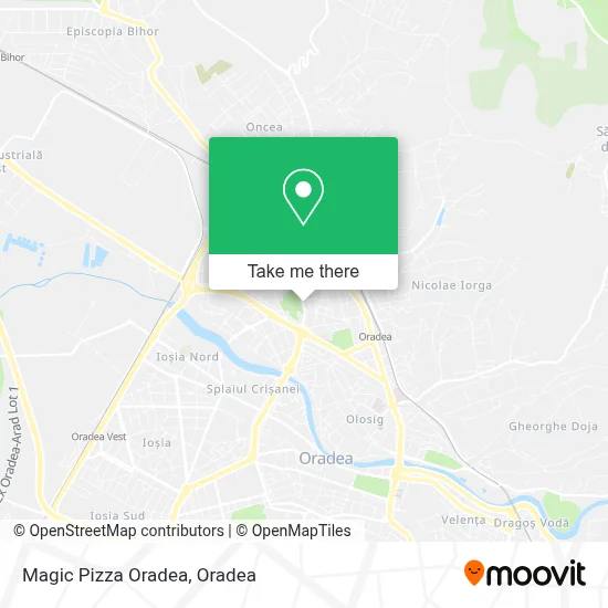 Magic Pizza Oradea map