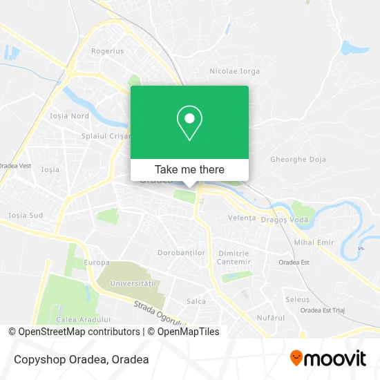 Copyshop Oradea map