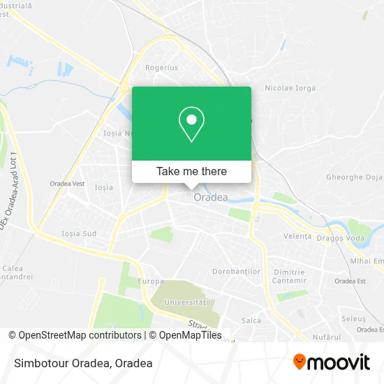 Simbotour Oradea map