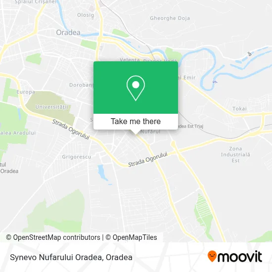 Synevo Nufarului Oradea map