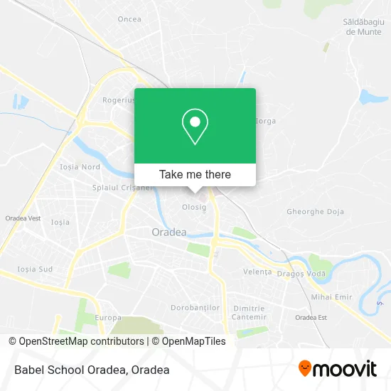 Babel School Oradea map