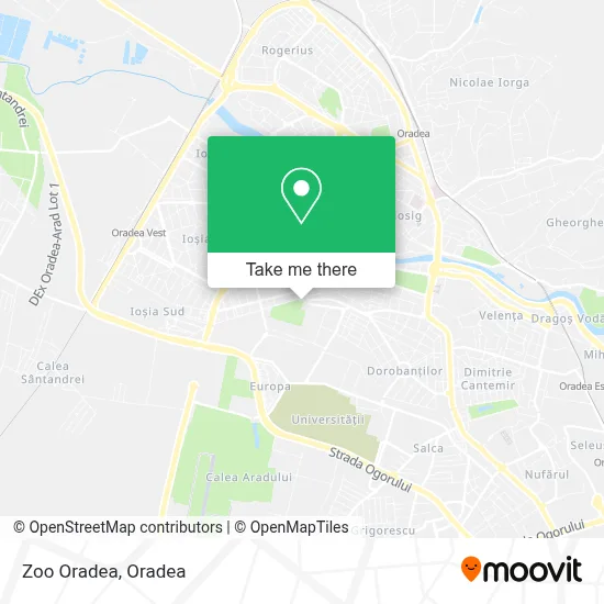 Zoo Oradea map