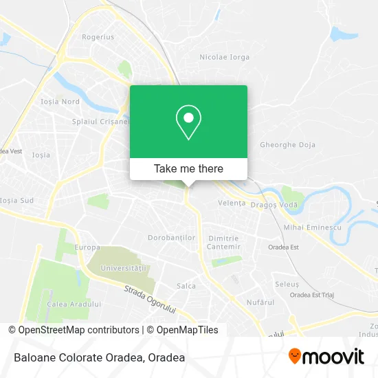 Baloane Colorate Oradea map