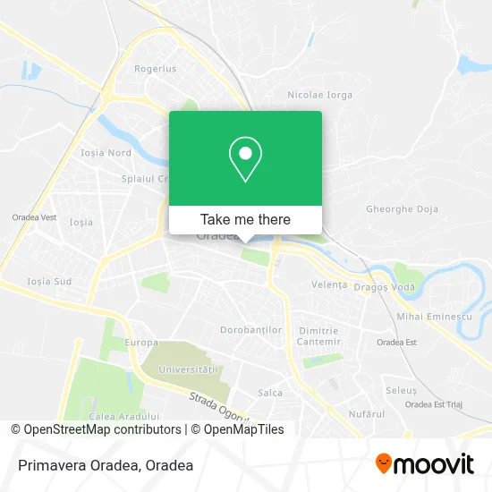 Primavera Oradea map