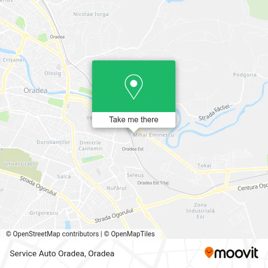 Service Auto Oradea map