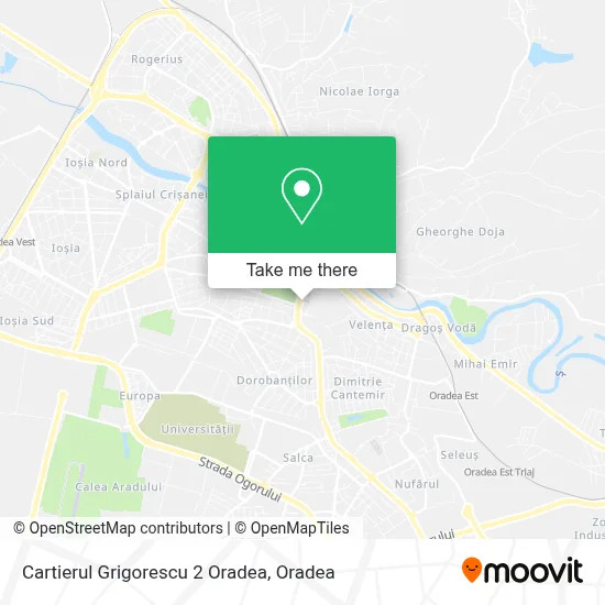 Cartierul Grigorescu 2 Oradea map