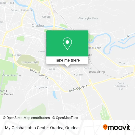 My Geisha Lotus Center Oradea map