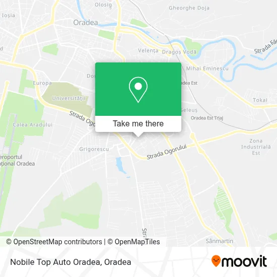 Nobile Top Auto Oradea map