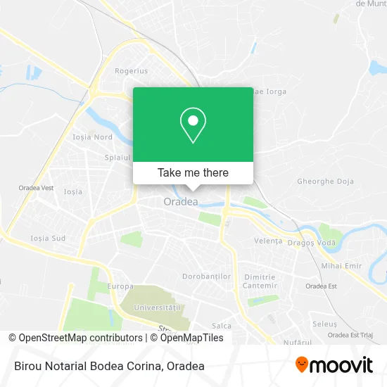 Birou Notarial Bodea Corina map