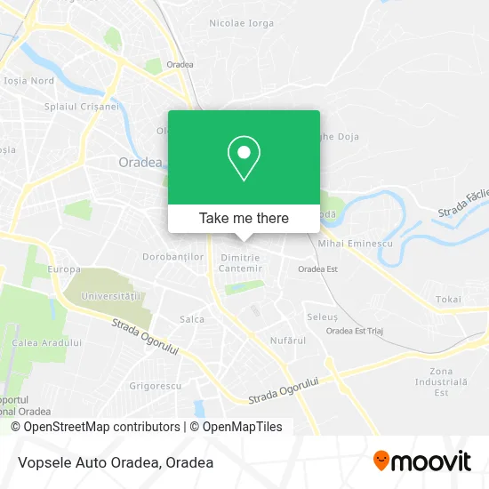 Vopsele Auto Oradea map
