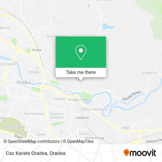 Csc Karate Oradea map