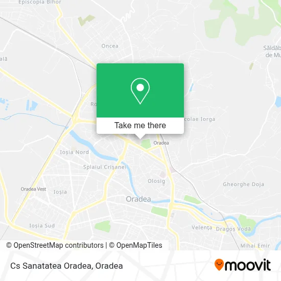 Cs Sanatatea Oradea map