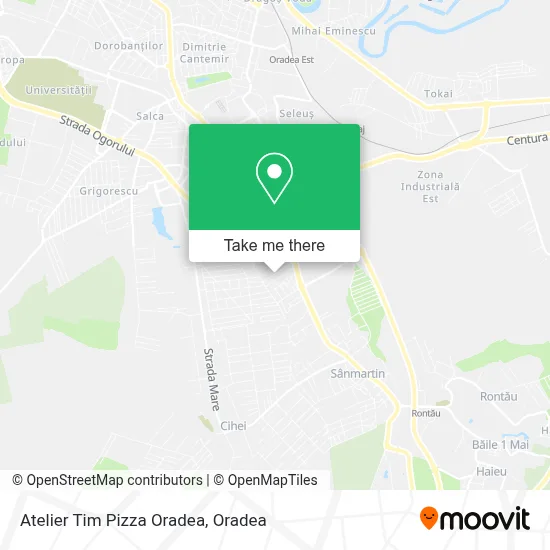 Atelier Tim Pizza Oradea map