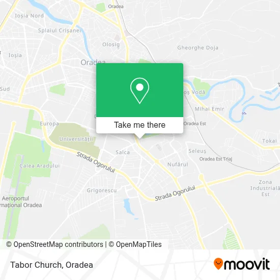 Tabor Church map
