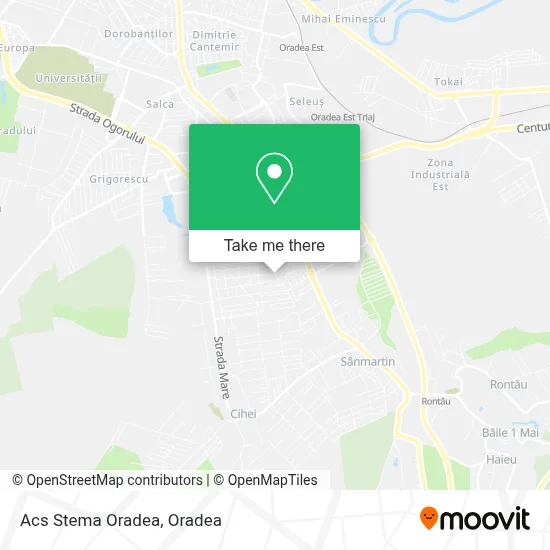 Acs Stema Oradea map