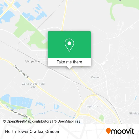North Tower Oradea map