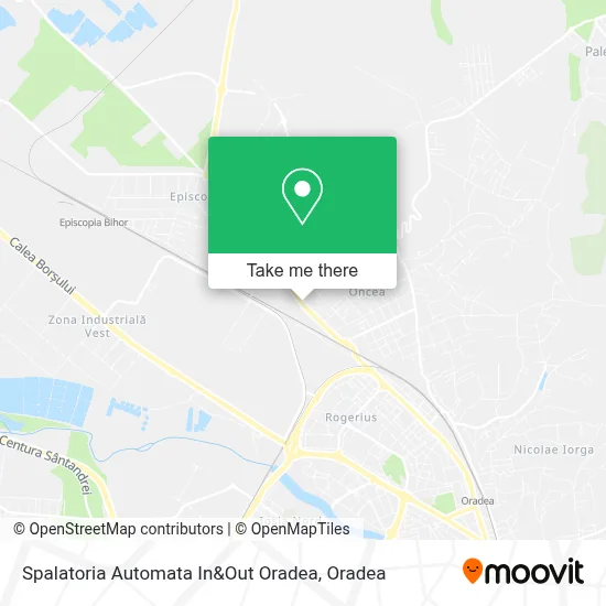 Spalatoria Automata In&Out Oradea map