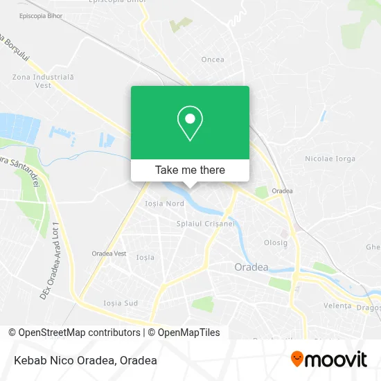 Kebab Nico Oradea map