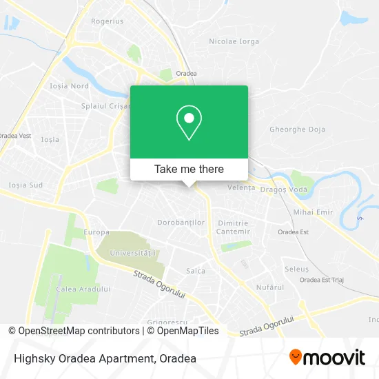 Highsky Oradea Apartment map